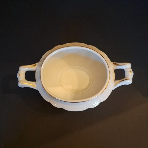 Arcadian Porcelain Fine China Old Rose Sugar Bowl Lidded Floral - Picture 9 of 15